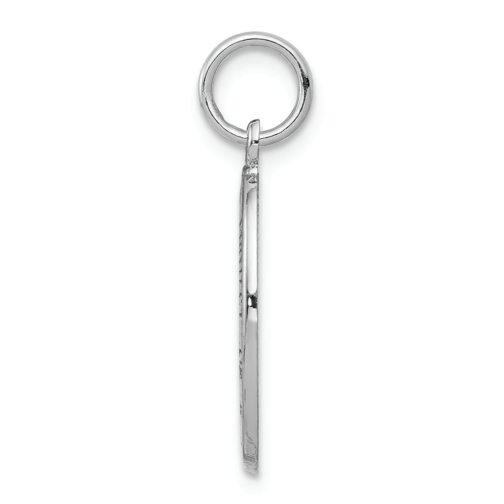 FJC Finejewelers 10k White Gold Saint Christopher Medal Charm
