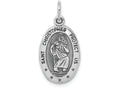 FJC Finejewelers 10k White Gold Saint Christopher Medal Charm
