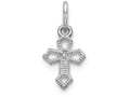 FJC Finejewelers 10k White Gold Passion Cross Charm