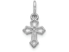 FJC Finejewelers 10k White Gold Passion Cross Charm