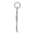 FJC Finejewelers 10k White Gold Bright Cut Cross Charm