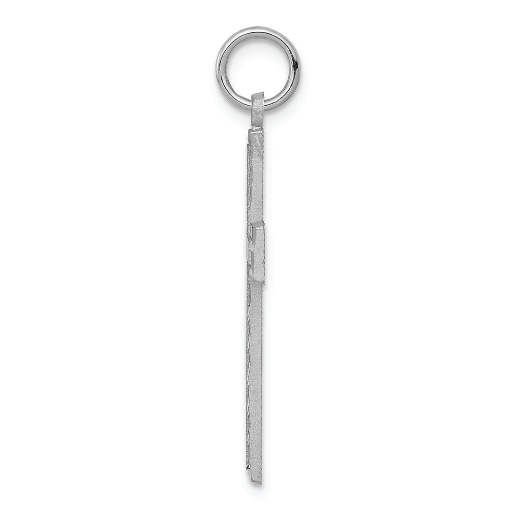 FJC Finejewelers 10k White Gold Cross Charm