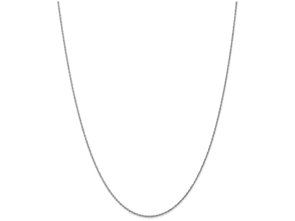FJC Finejewelers 14 Inch 10k White Gold .8mm Polished Lite Baby Rope Chain Necklace