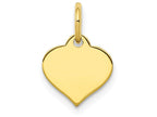 FJC Finejewelers 10k Yellow Gold Heart Disc Charm 9 x 14mm