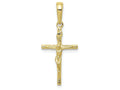 FJC Finejewelers 10k Yellow Gold Inri Hollow Crucifix Charm