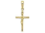 FJC Finejewelers 10k Yellow Gold Inri Hollow Crucifix Charm