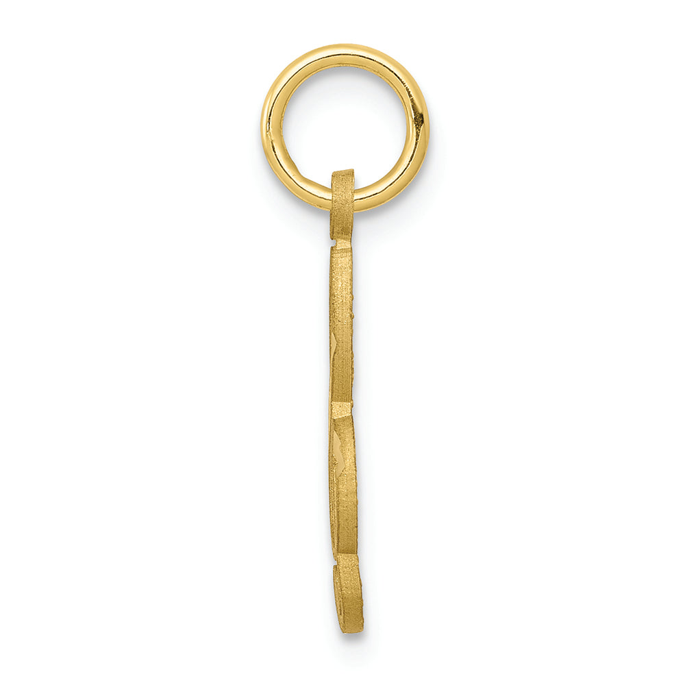 FJC Finejewelers 10k Yellow Gold Small Treble Clef Charm