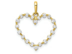 FJC Finejewelers 10k Yellow Gold CZ Heart Charm
