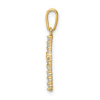 FJC Finejewelers 10k Yellow Gold CZ Cross Charm