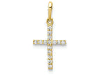 FJC Finejewelers 10k Yellow Gold CZ Cross Charm