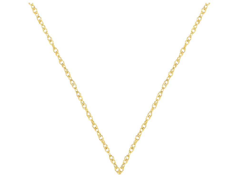 FJC Finejewelers 20 Inch 14k Yellow Gold 1.55mm Carded Cable Rope Chain Necklace