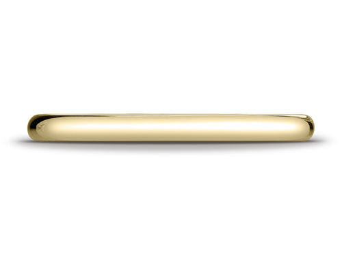 Benchmark® 14k Gold 2.0mm Traditional Dome Oval Ring