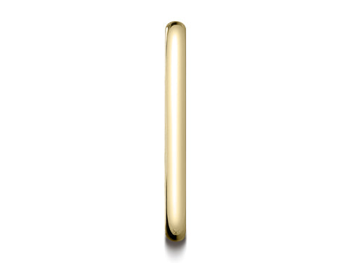 Benchmark® 14k Gold 2.0mm Traditional Dome Oval Ring