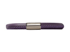 Endless Jewelry Purple Leather 19cm/7.5inch Single Leather Bracelet Steel Finish