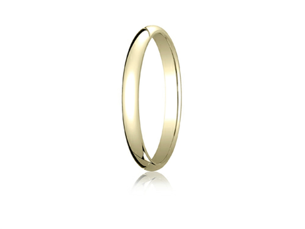Benchmark® 18k Gold 2.5mm Traditional Dome Oval Ring