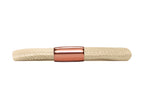 Endless Jewelry Nude Leather 21cm/8.5inch Single Leather Bracelet Rose Gold-Tone Finish