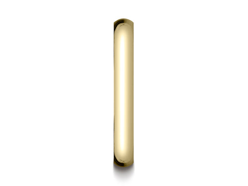 Benchmark® 14k Gold 3.0mm Traditional Dome Oval Ring