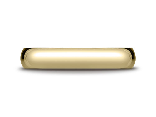 Benchmark® 14k Gold 4.0mm Traditional Dome Oval Ring