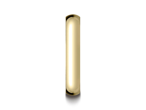 Benchmark® 14k Gold 4.0mm Traditional Dome Oval Ring