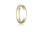 Benchmark® 18k Gold 4.0mm Traditional Dome Oval Ring
