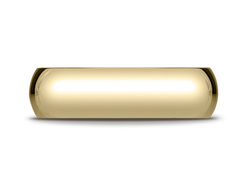 Benchmark® 14k Gold 6.0mm Traditional Dome Oval Ring