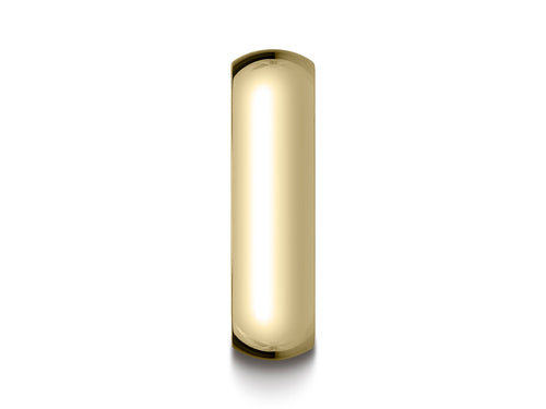 Benchmark® 14k Gold 6.0mm Traditional Dome Oval Ring
