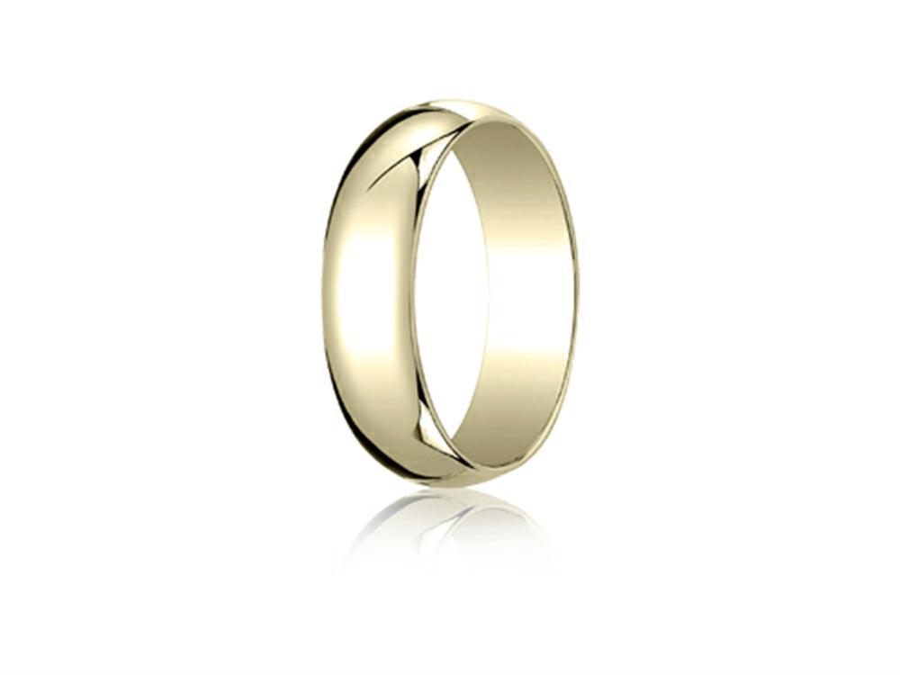 Benchmark® 14k Gold 6.0mm Traditional Dome Oval Ring