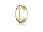 Benchmark® 18k Gold 6.0mm Traditional Dome Oval Ring