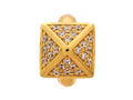 Endless Jewelry - Jennifer Lopez Collection White Shiny High Rise White Cubic Zirconia Gold Finish