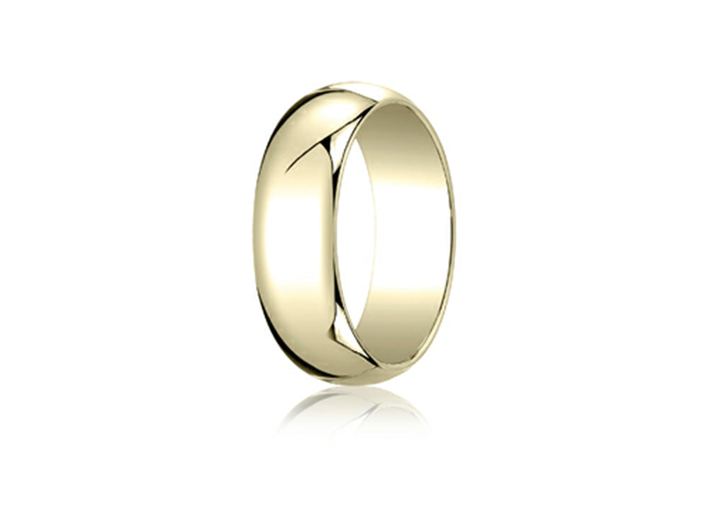 Benchmark® 14k Gold 7.0mm Traditional Dome Oval Ring