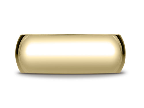 Benchmark® 14k Gold 7.0mm Traditional Dome Oval Ring