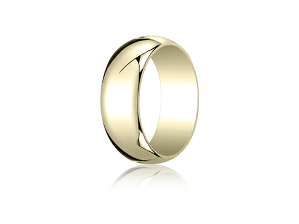 Benchmark® 14k Gold 7.0mm Traditional Dome Oval Ring