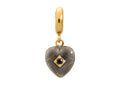 Endless Jewelry - Jennifer Lopez Collection Black Big Heart Black Cubic Zirconia Gold Finish