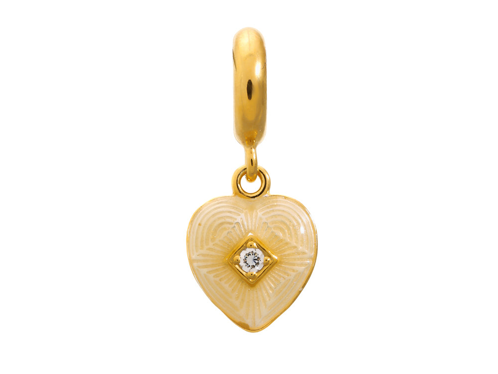 Endless Jewelry - Jennifer Lopez Collection White Big Heart White Cubic Zirconia Gold Finish