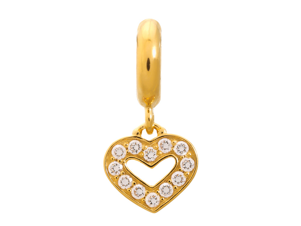 Endless Jewelry - Jennifer Lopez Collection Dreamy Heart White Cubic Zirconia Gold Finish