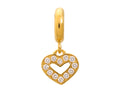 Endless Jewelry - Jennifer Lopez Collection Dreamy Heart White Cubic Zirconia Gold Finish