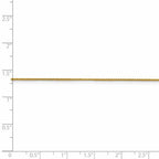 FJC Finejewelers 18 kt Yellow Gold 1.00mm Bright Cut Spiga Chain