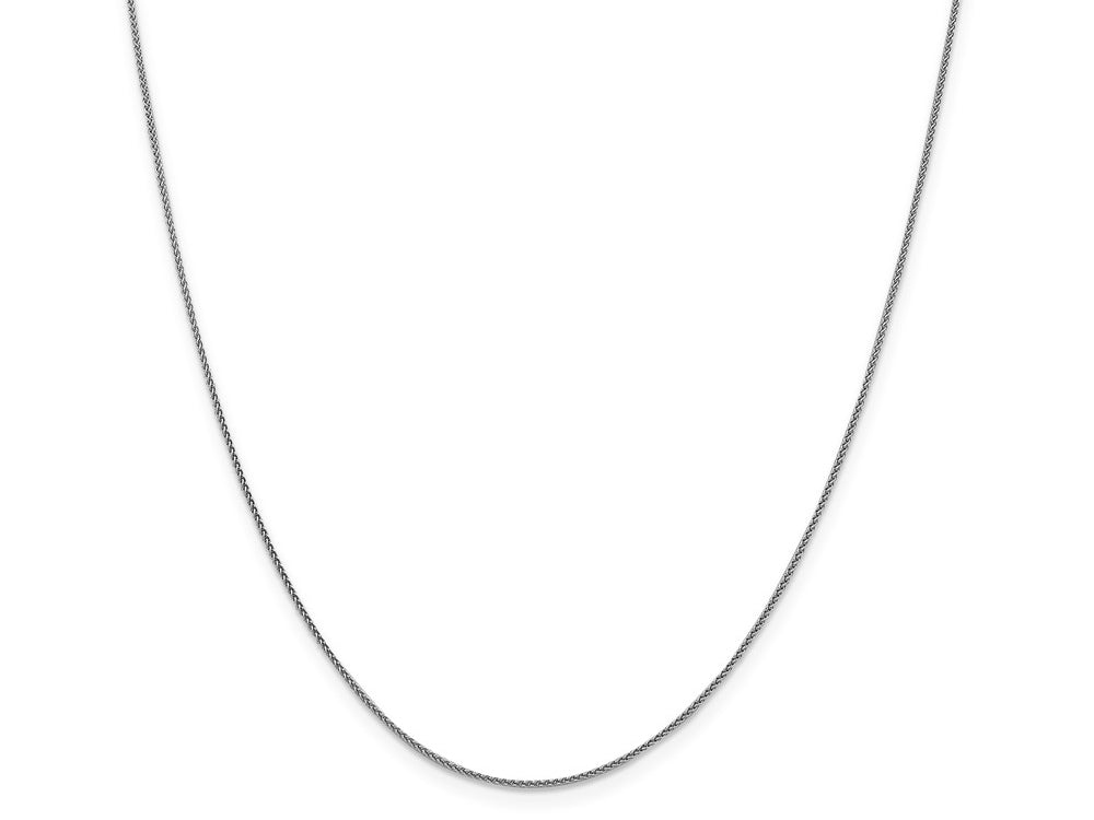 FJC Finejewelers 18k White Gold 1.00mm Bright Cut Spiga Chain
