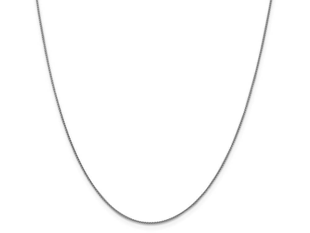 FJC Finejewelers 18k White Gold 1.00mm Bright Cut Spiga Chain