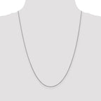 FJC Finejewelers 18k White Gold 1.00mm Bright Cut Spiga Chain