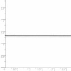 FJC Finejewelers 18k White Gold 1.00mm Bright Cut Spiga Chain