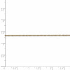 FJC Finejewelers 18 kt Yellow Gold 1.15mm Bright Cut Cable Chain