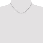 FJC Finejewelers 18k White Gold 1.15mm Solid Bright Cut Cable Chain
