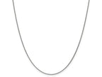 FJC Finejewelers 18k White Gold 1.15mm Solid Bright Cut Cable Chain