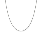 FJC Finejewelers 18k White Gold 1.15mm Solid Bright Cut Cable Chain