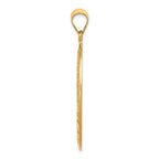 FJC Finejewelers 18k Yellow Gold Saint Christopher Medal Charm