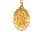 FJC Finejewelers 18k Yellow Gold Saint Christopher Medal Charm
