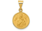 FJC Finejewelers 18k Yellow Gold Our Lady Of Perpetual Help Medal Charm