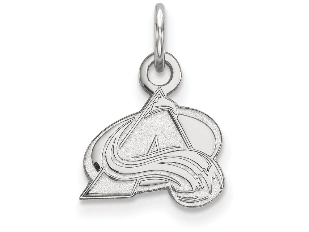 10k White Gold Nhl Logoart Colorado Avalanche Extra Small Pendant