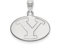 10k White Gold Logoart Brigham Young University Small Pendant